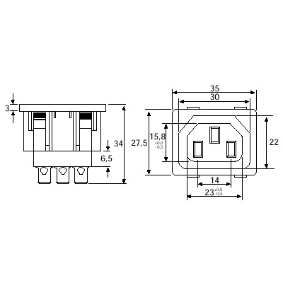 ARISTON BASE HEMBRA EMPOTRABLE CON TOMA DE MASA