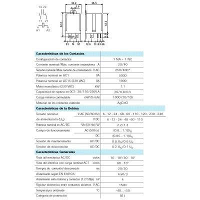 FINDER RELES DE POTENCIA 20-30 A