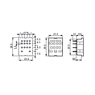 FINDER ZOCALOS Y ACCESORIOS 94.14 PARA RELES SERIE 55