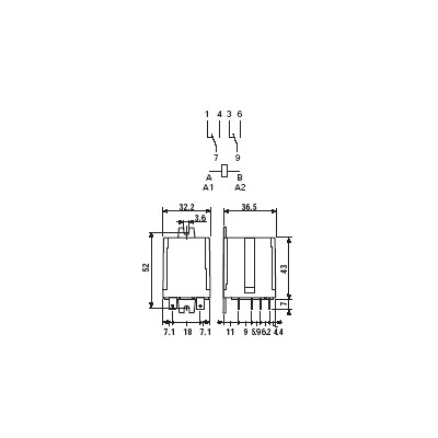 FINDER RELES INDUSTRIALES 10A SERIE 60.62