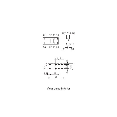 FINDER MINIRELES PARA CIRCUITO IMPRESO 8-12-16A SERIE 41.61