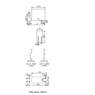 FINDER MINIRILE PARA C.I. 16A SERIE 45.71