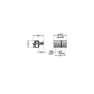 PHOENIX Conector enchufable para placa de circuito impreso