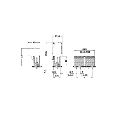 PHOENIX CARCASAS DE BASE MSTBV 2,5/...-G