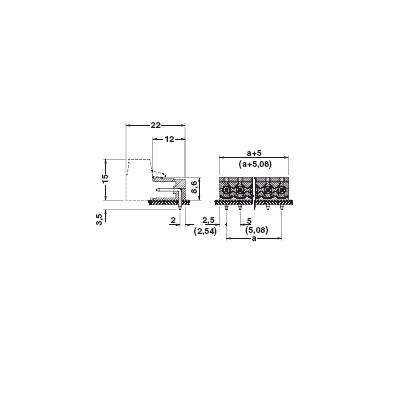 PHOENIX CARCASAS DE BASE MSTB 2,5/...-G