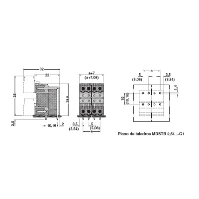 PHOENIX CARCASA DE DOBLE PISO MDSTB 2,5/...-G1