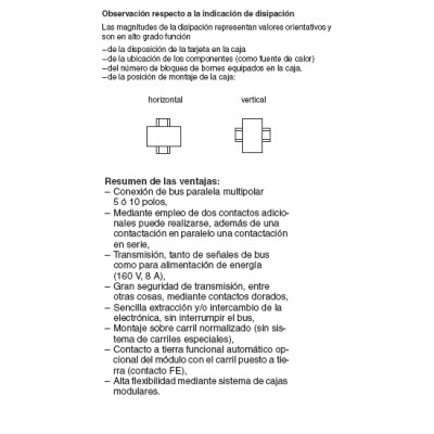 PHOENIX CAJAS MODULARES PARA ELECTRONICA ME 22,5 CON CONECTOR DE BUS