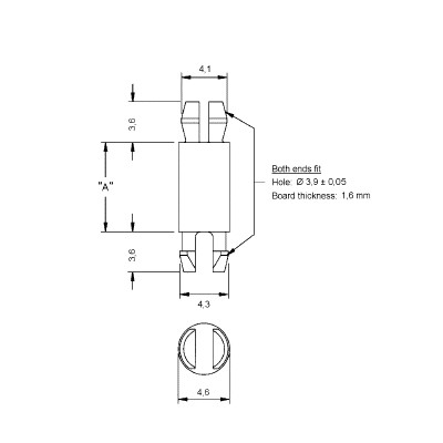 RICHCO CIRCUIT BOARD HARDWARE MSPMINIATURE SUPPORT POST