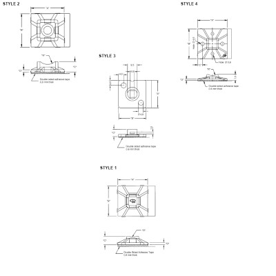 RICHCO SOPORTE ADHESIVO PARA BRIDAS