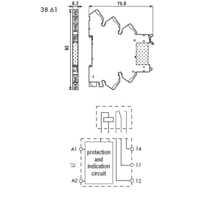 FINDER INTERFACE MODULAR CON RELE