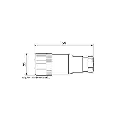 PHOENIX CONECTORES HEMBRA RECTOS CON CONEXION POR TORNILLO SACC-M12FS