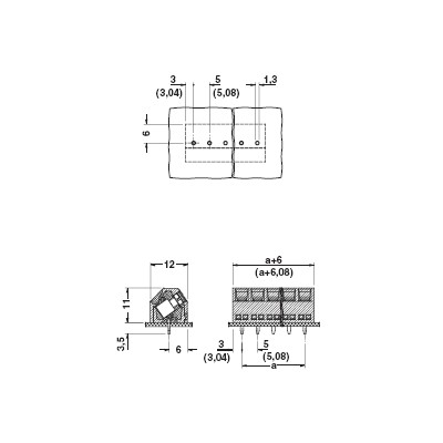 PHOENIX BLOQUES DE BORNES PARA TARJETA DE CONSTRUCCION BAJA SMKDSN 1,5