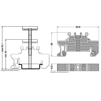 PHOENIX SOPORTE FINAL PARA CARRIL CLIPFIX