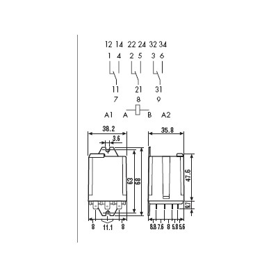 FINDER RELE DE POTENCIA SERIE 62.83