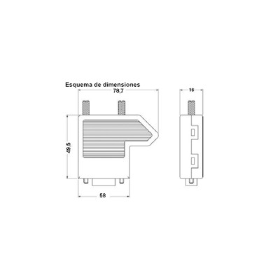 PHOENIX CONECTOR SUB-D CON ENTRADA DE CABLE SUBCON