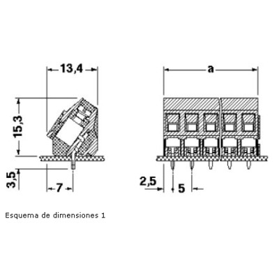 PHOENIX BORNE PARA TARJETA SMKDSP 1,5/ 2