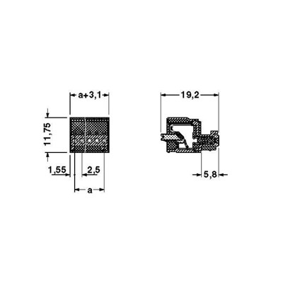 PHOENIX Conector enchufable para placa de circuito impreso