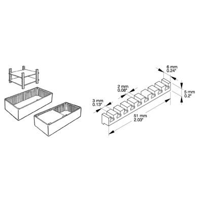 HAMMOND ACCESORIOS PARA CAJA DE PLASTICO SERIE 1591