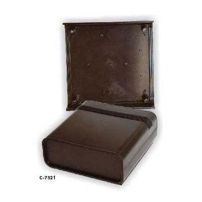 CEBEK Caja ABS UL94-V0 155 x 156 x 65 mm, color negro