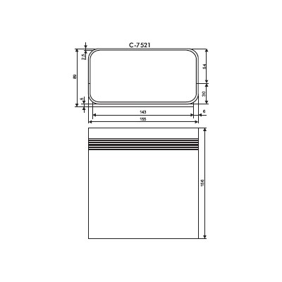 CEBEK Caja ABS UL94-V0 155 x 156 x 89 mm, color negro