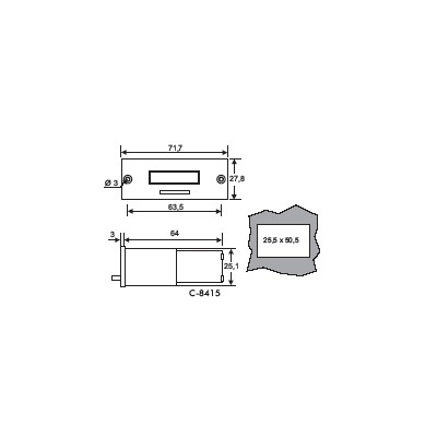 CEBEK Contador electromecánico 6 digitos 12Vdc -RESET - panel