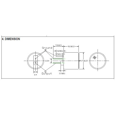 CÁPSULA MICRÓFONO ELECTRET OMNI DIRECCIONAL