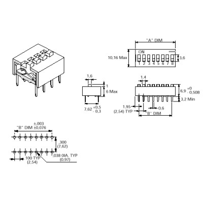 MICROINTERRUPTORES "DIP"