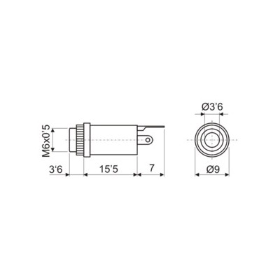 DH CONECTOR HEMBRA PANEL