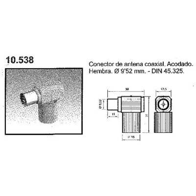 DH CONECTOR COAXIAL HEMBRA ANTENA