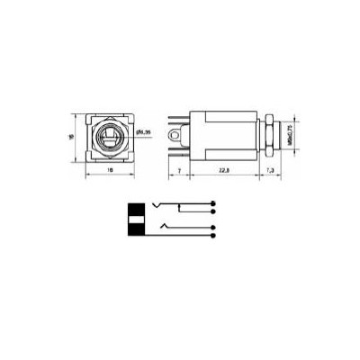 INDUVIL CONECTOR HEMBRA PANEL