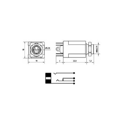 INDUVIL CONECTOR HEMBRA PANEL