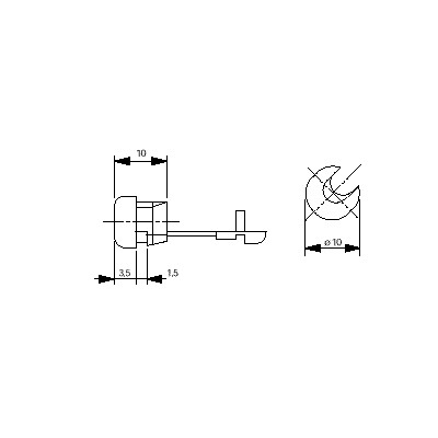 ARISTON PASACABLE A PRESIÓN PARA CABLE PARALELO, 5 ud