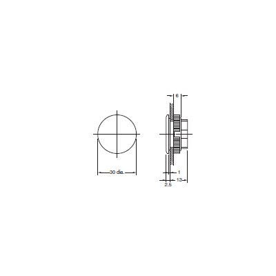 OMRON HOLE PLUG ROUND