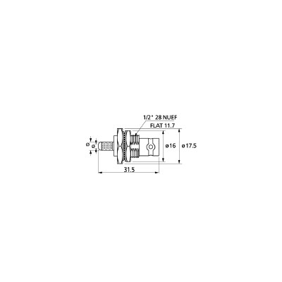 ARISTON CONECTOR BNC HEMBRA PANEL