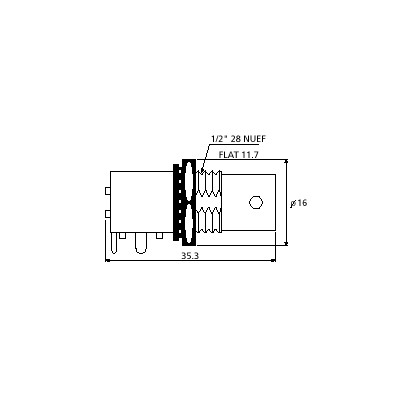 ARISTON CONECTOR BNC HEMBRA PANEL