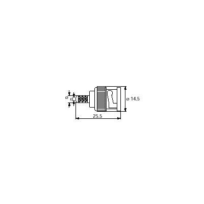 ARISTON CONECTOR BNC MACHO AÉREO