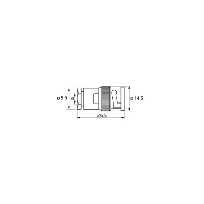 ARISTON CONECTOR BNC MACHO AÉREO