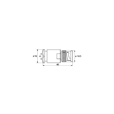 ARISTON CONECTOR BNC MACHO AÉREO