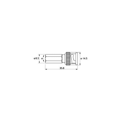 ARISTON CONECTOR BNC MACHO AÉREO