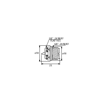 CONECTOR UHF HEMBRA PANEL