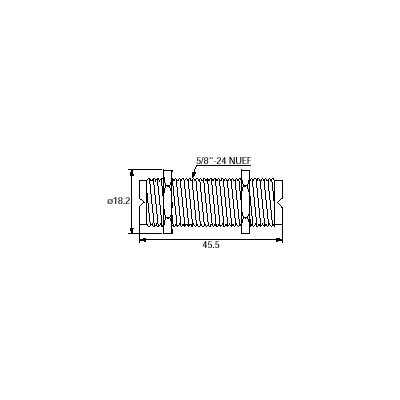 CONECTOR UHF PROLONGADOR