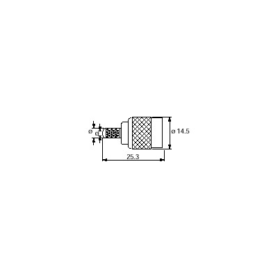 CONECTOR TNC MACHO AÉREO