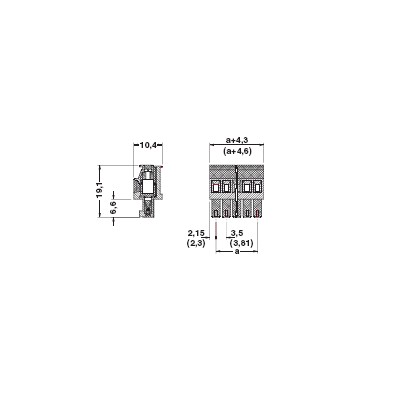 PHOENIX Conector enchufable para placa de circuito impreso