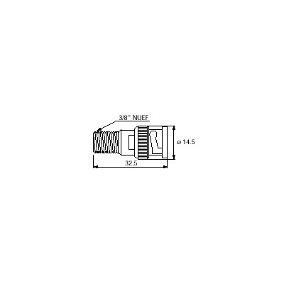 ARISTON ADAPTADOR BNC MACHO