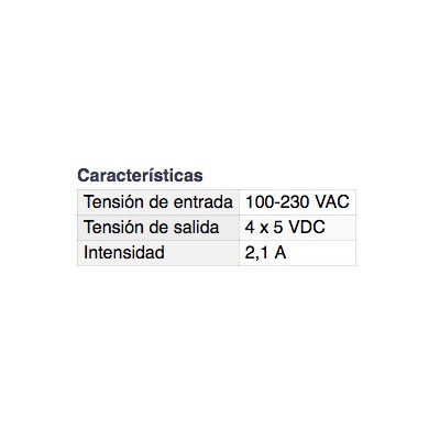 DH ALIMENTADOR USB