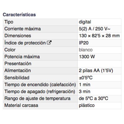 DH TERMOSTATO DIGITAL PROGRAMABLE