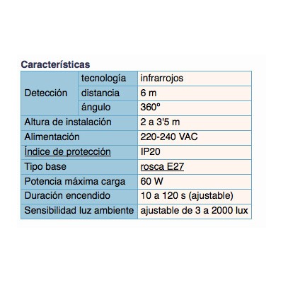 DH SENSOR DE MOVIMIENTO PARA BOMBILLAS