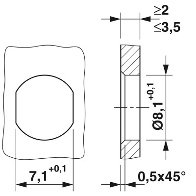 PHOENIX CONECTOR ENCHUFABLE DE MONTAJE