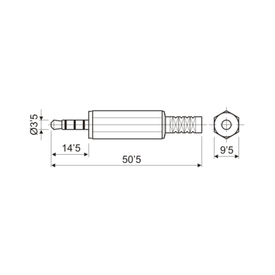 DH JACK MACHO MONO 3,5 MM