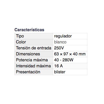 DH REGULADOR DE LUZ ENCHUFABLE